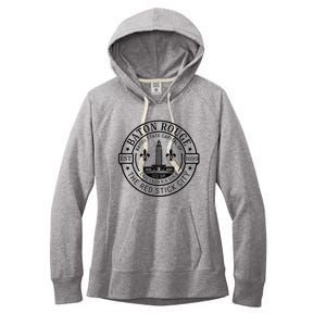 Baton Rouge Bayou State Capital Of Louisiana Usa Est 1699 Women's Fleece Hoodie