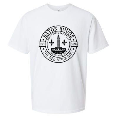 Baton Rouge Bayou State Capital Of Louisiana Usa Est 1699 Sueded Cloud Jersey T-Shirt