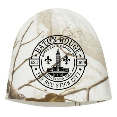 Baton Rouge Bayou State Capital Of Louisiana Usa Est 1699 Kati - Camo Knit Beanie