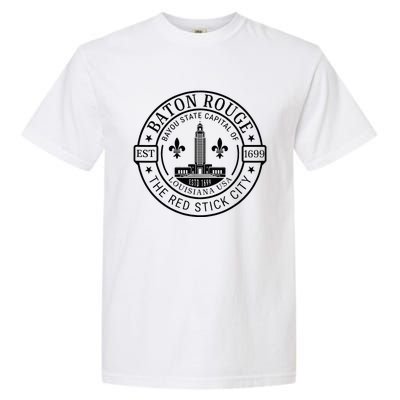 Baton Rouge Bayou State Capital Of Louisiana Usa Est 1699 Garment-Dyed Heavyweight T-Shirt