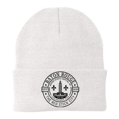 Baton Rouge Bayou State Capital Of Louisiana Usa Est 1699 Knit Cap Winter Beanie