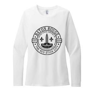 Baton Rouge Bayou State Capital Of Louisiana Usa Est 1699 Womens CVC Long Sleeve Shirt