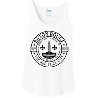 Baton Rouge Bayou State Capital Of Louisiana Usa Est 1699 Ladies Essential Tank