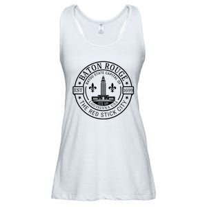 Baton Rouge Bayou State Capital Of Louisiana Usa Est 1699 Ladies Essential Flowy Tank