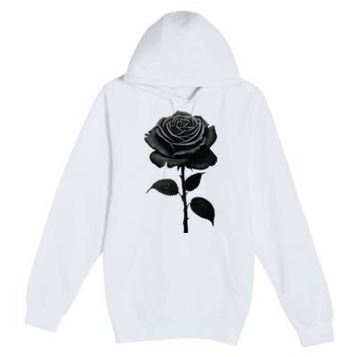 Black Rose Premium Pullover Hoodie