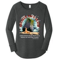 Breaker Rock Beach Gods Rock Solid Truth In A World Vbs 2024 Women's Perfect Tri Tunic Long Sleeve Shirt