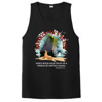 Breaker Rock Beach Gods Rock Solid Truth In A World Vbs 2024 PosiCharge Competitor Tank