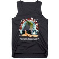 Breaker Rock Beach Gods Rock Solid Truth In A World Vbs 2024 Tank Top