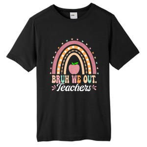 Boho Rainbow Bruh We Out Teachers End Of School Year Teacher Gift Tall Fusion ChromaSoft Performance T-Shirt