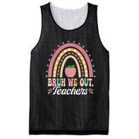 Boho Rainbow Bruh We Out Teachers End Of School Year Teacher Gift Mesh Reversible Basketball Jersey Tank