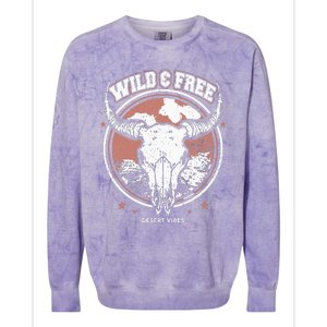 Bull Riding Bull Rider Gift Western Country Rodeo Colorblast Crewneck Sweatshirt