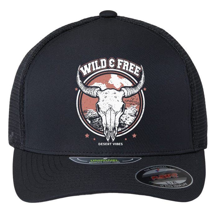 Bull Riding Bull Rider Gift Western Country Rodeo Flexfit Unipanel Trucker Cap