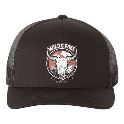 Bull Riding Bull Rider Gift Western Country Rodeo Yupoong Adult 5-Panel Trucker Hat