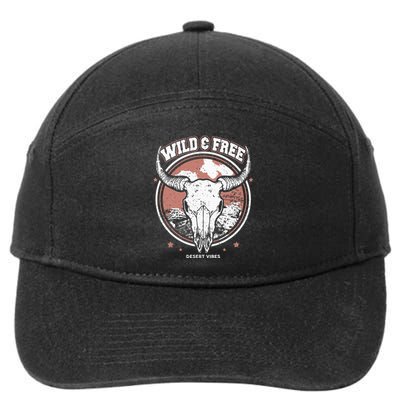 Bull Riding Bull Rider Gift Western Country Rodeo 7-Panel Snapback Hat