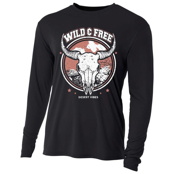 Bull Riding Bull Rider Gift Western Country Rodeo Cooling Performance Long Sleeve Crew