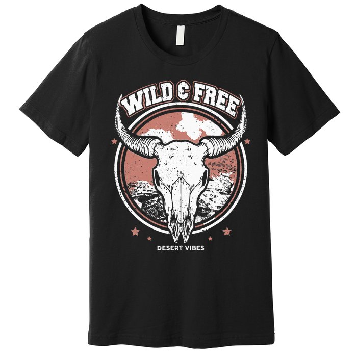 Bull Riding Bull Rider Gift Western Country Rodeo Premium T-Shirt