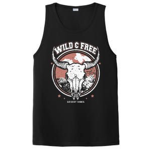 Bull Riding Bull Rider Gift Western Country Rodeo PosiCharge Competitor Tank