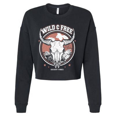 Bull Riding Bull Rider Gift Western Country Rodeo Cropped Pullover Crew
