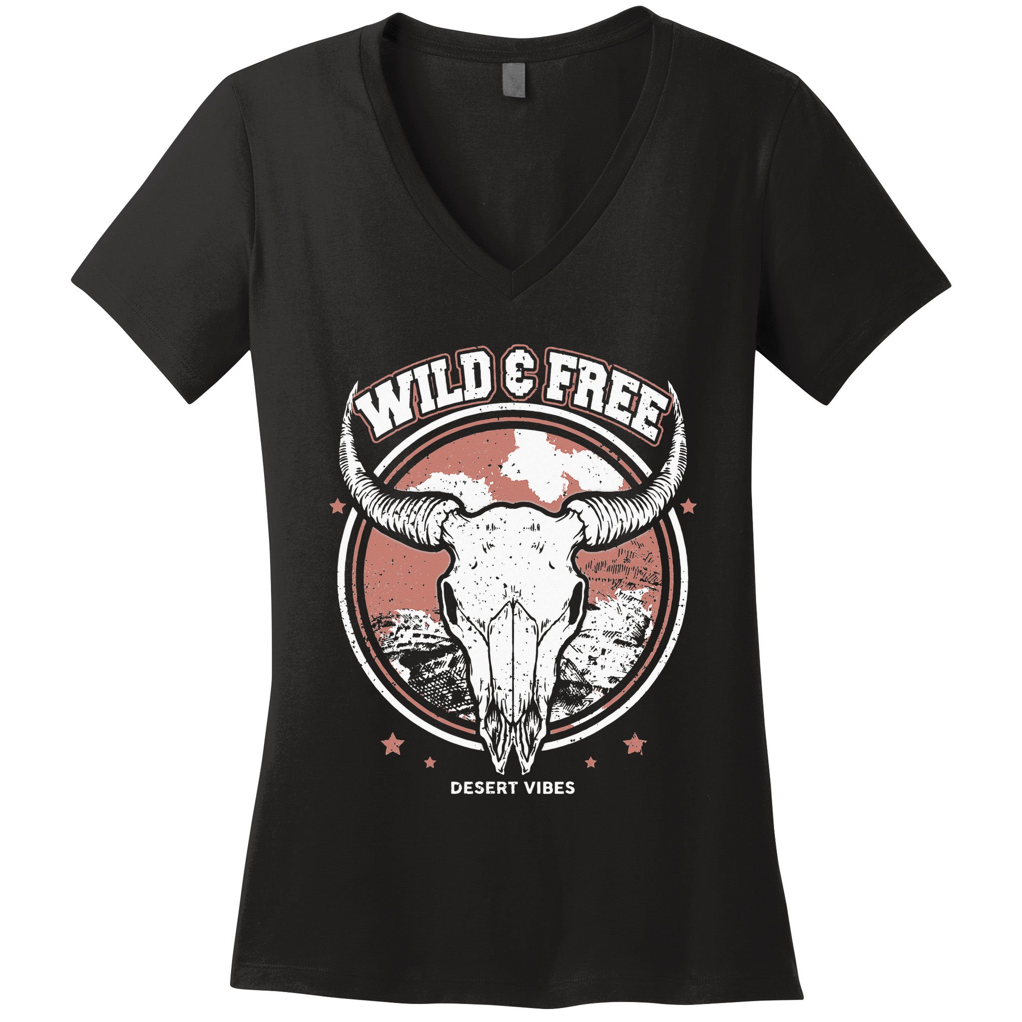 Bull Riding Bull Rider Gift Western Country Rodeo Women's V-Neck T-Shirt