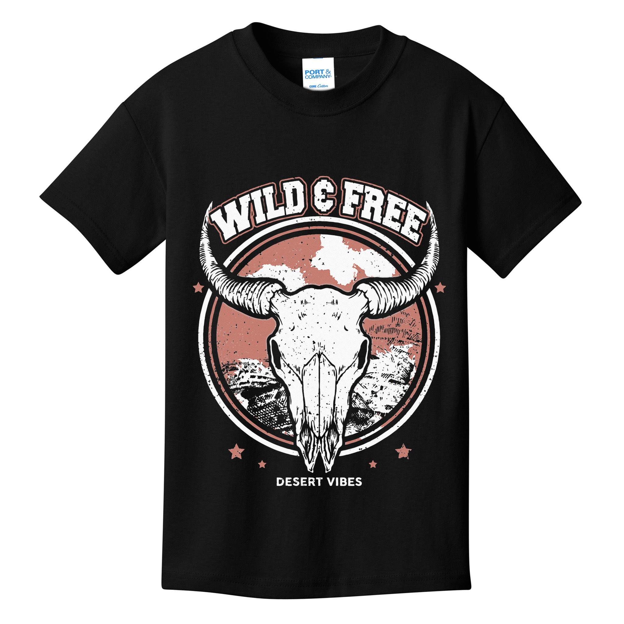 Bull Riding Bull Rider Gift Western Country Rodeo Kids T-Shirt