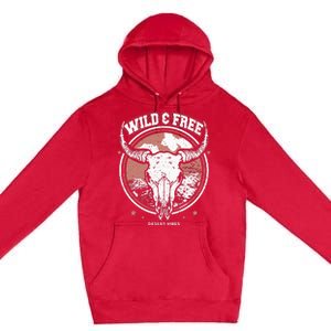 Bull Riding Bull Rider Gift Western Country Rodeo Premium Pullover Hoodie