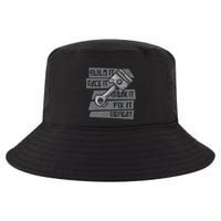 Build Race Break Fix It Repeat Auto Mechanic Cool Comfort Performance Bucket Hat
