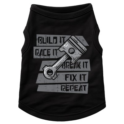 Build Race Break Fix It Repeat Auto Mechanic Doggie Tank