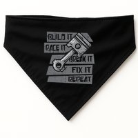 Build Race Break Fix It Repeat Auto Mechanic USA-Made Doggie Bandana