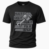 Build Race Break Fix It Repeat Auto Mechanic Performance Shirt