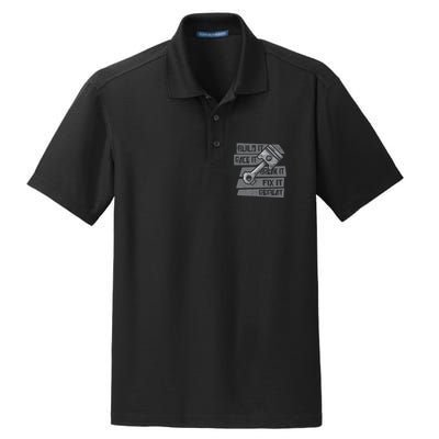 Build Race Break Fix It Repeat Auto Mechanic Dry Zone Grid Polo