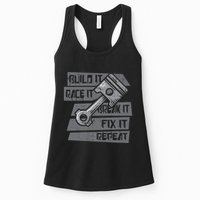 Build Race Break Fix It Repeat Auto Mechanic Womens Tank Top