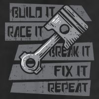 Build Race Break Fix It Repeat Auto Mechanic Trucker Hat