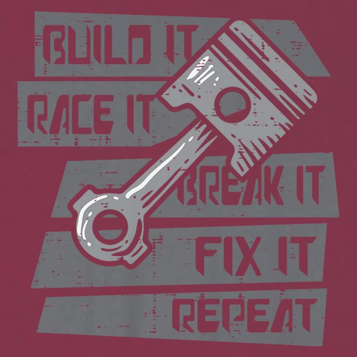 Build Race Break Fix It Repeat Auto Mechanic 16oz Travel Tumbler