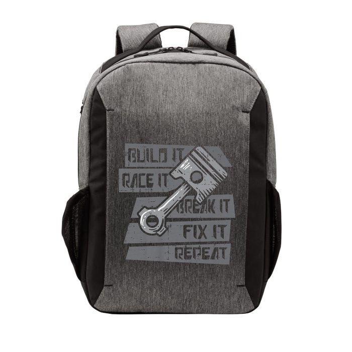 Build Race Break Fix It Repeat Auto Mechanic Vector Backpack