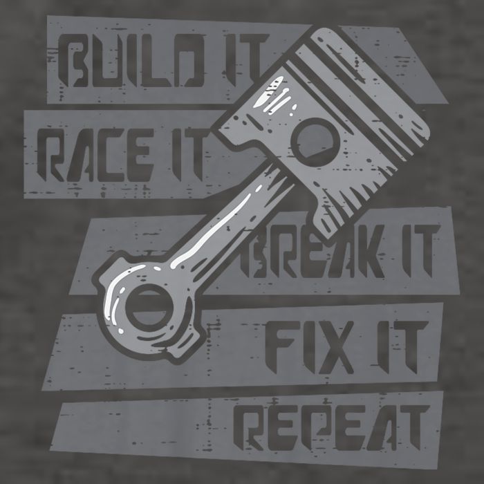 Build Race Break Fix It Repeat Auto Mechanic Vector Backpack
