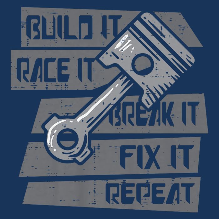 Build Race Break Fix It Repeat Auto Mechanic Infant Baby Jersey Bodysuit