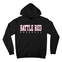 Battle Red Baseball Hoodie