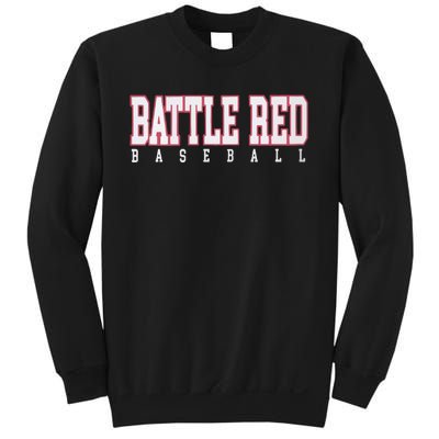 Battle Red Baseball Sweatshirt