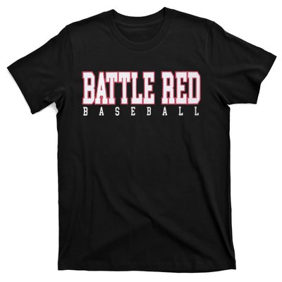 Battle Red Baseball T-Shirt