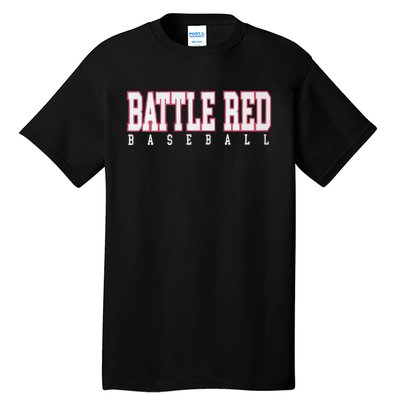 Battle Red Baseball Tall T-Shirt