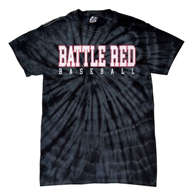 Battle Red Baseball Tie-Dye T-Shirt