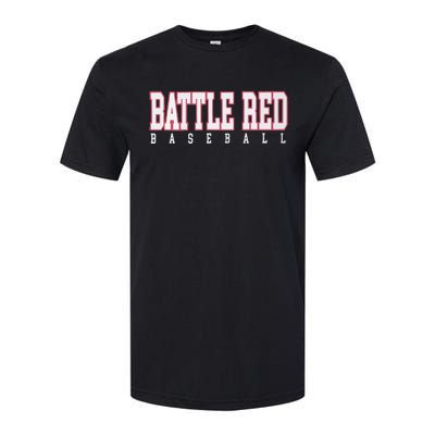 Battle Red Baseball Softstyle CVC T-Shirt