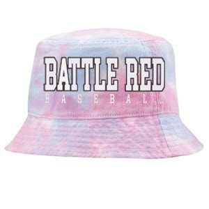 Battle Red Baseball Tie-Dyed Bucket Hat