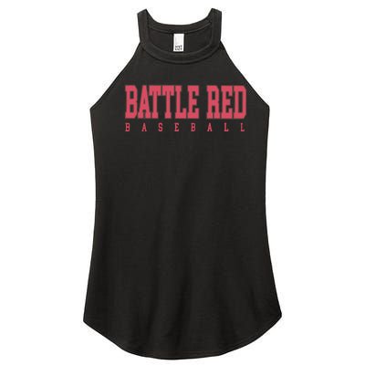 Battle Red Baseball Women’s Perfect Tri Rocker Tank