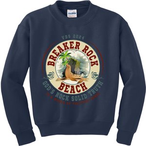 Breaker Rock Beach GodS Rock Solid Truth In A World Vbs Kids Sweatshirt