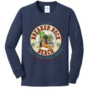 Breaker Rock Beach GodS Rock Solid Truth In A World Vbs Kids Long Sleeve Shirt