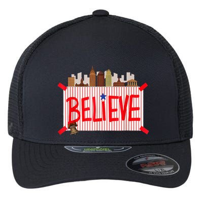 Believe Ring Bell Philadelphia Baseball Player Flexfit Unipanel Trucker Cap