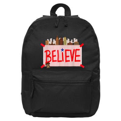 Believe Ring Bell Philadelphia Baseball Player 16 in Basic Backpack