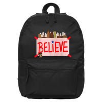 Believe Ring Bell Philadelphia Baseball Player 16 in Basic Backpack