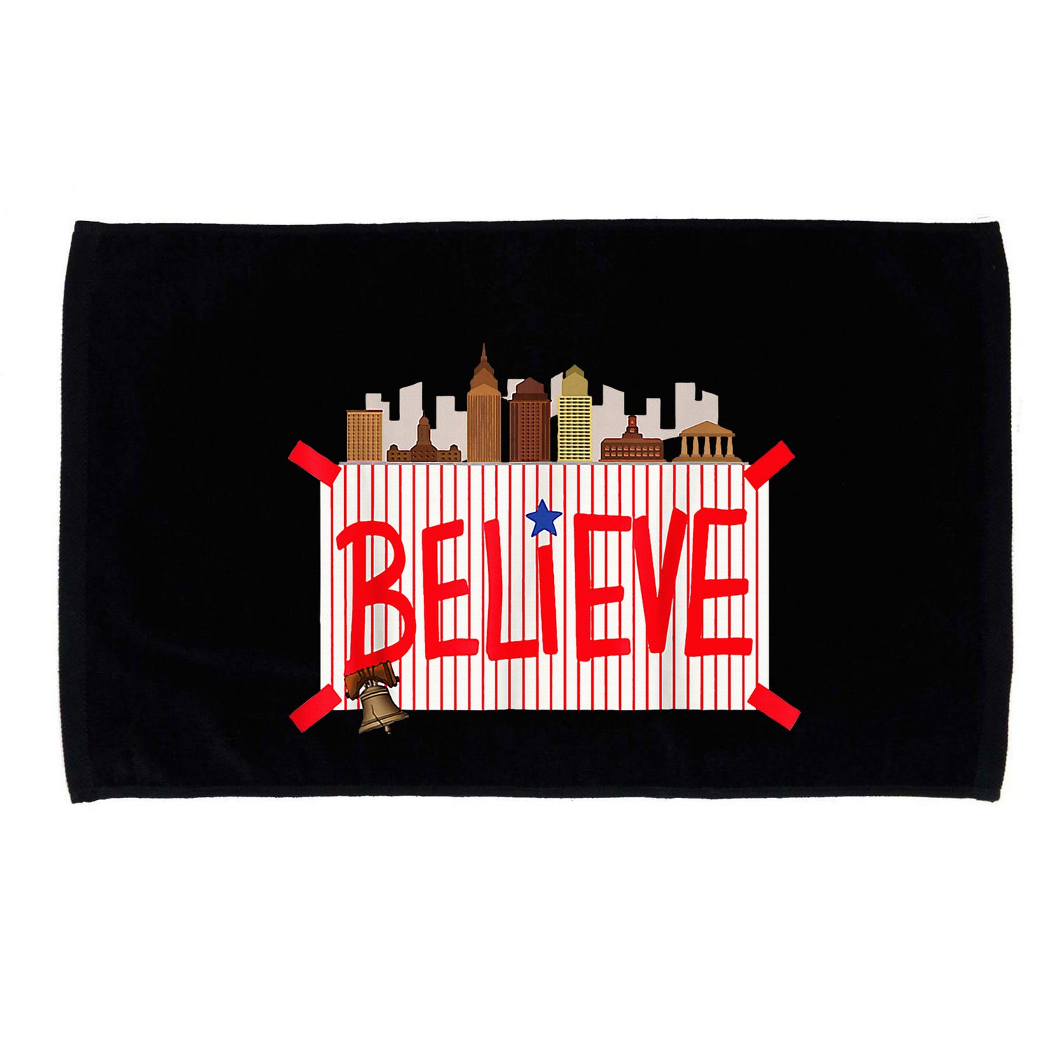 Believe Ring Bell Philadelphia Baseball Player Microfiber Hand Towel